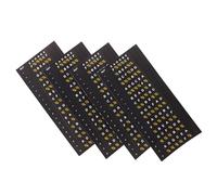 Zerodeko Guitar Fretboard Stickers 4Pcs Sturdy Note Markers for Electric and Acoustic Six-String Guitars Beginner Learning Aid for Chord and Scale Practice