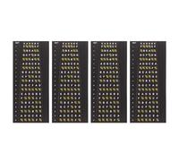 Zerodeko Guitar Fretboard Stickers for Learning Scales and Chords 4pcs Versatile Practice Tool Pvc Material with Positioning Guidance for Electric and Acoustic Guitar Beginners