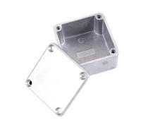 Zerodeko Guitar Pedal Enclosure Effect Enclosure Aluminum Polished Surface Smooth Surface Easy to Use Silver DIY Guitar Effect Pedal Case