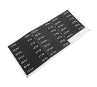 Zerodeko Gym Equipment Weight Stickers Self-Adhesive Black Weight Tags for Strength Training Plates 10-200lb Step Labels in Home and Commercial Gyms