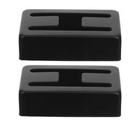 Zerodeko H-shaped Metal Pickup Covers for Electric Guitar Shield Against Electromagnetic Noise Protective Single Coil Pickup Mounting Covers