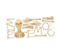 Zerodeko Halloween Skeleton Wall Sticker DIY Haunted House Self Adhesive PVC Decor for Living Door Halloween Party Decoration