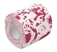 Zerodeko Halloween Themed Toilet Paper Roll Horror Bloodstain Pattern, Red Paper Material, Lightweight and Creative Design for Bathroom Decor and Party Supplies