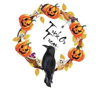 Zerodeko Halloween Window Decal Sticker PVC Self-Adhesive Halloween Garland Sticker Practical and Creative Home Decor for Festival and Shopping Mall Use