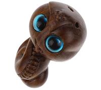 Zerodeko Hand-carved Wooden Snake Figurine Keychain with Unique Year the Snake Memento, Artistic Elegance and Elegant Texture, for Home and Office Decoration