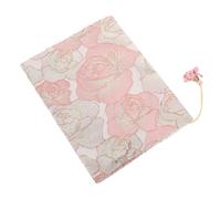 Zerodeko Handmade Adjustable Cloth Book Cover Chic Reusable Book Sleeve with Delicate Printing for Notebooks Scratch-Resistant Protector for School and Public Use