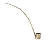 Zerodeko Handmade Alloy Water Ladle for Chinese Calligraphy and Painting Precision Water Control, Elegant Golden Scoop Featuring Traditional Scholar's Aesthetics for Calligraphy Enthusiasts