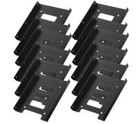 Zerodeko Hard Drive Adapter Mounting Bracket 2.5 Inch to 3.5 Inch 12 Pcs SSD to HDD with Screw-Free Design and Stable Iron Construction for Computer Case