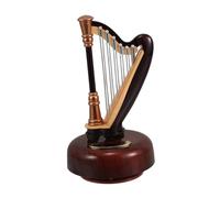 Zerodeko Harp Music Box Elegant Classical Lyre Design for Weddings Valentine Christmas and Birthdays Harp Musical Box for Home Decor and