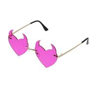 Zerodeko Heart Shaped Sunglasses for Men and Women UV Protection Plastic Frame Stylish Chic Design for Travel and Beach Parties