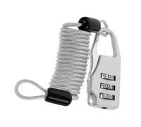 Zerodeko Heavy Duty Steel and PVC Security Cable Lock with Combination for Travel Use, Practical Design Extending Service Life, for Motorcycles and Electric Scooters Luggage Protection
