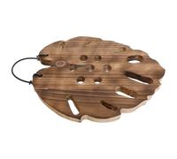 Zerodeko Hexagonal Brown Chinese Fir Hanging Wood Base for Ferns, Versatile Reusable Wall Planter with Artistic Elegance, for Living Rooms and Studies as Decorative Planting Board