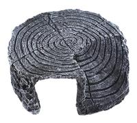Zerodeko Hideout Reptile Reptiles Landscapes Suitable for Aquariums for Desert Resin Stump with Moist Hidden Caves, Easy to Clean Decoration Terrarium Habitat Pet