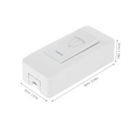 Zerodeko High Power Doorbell Switch with Cover, Wired Push Button for Home and Office, Surface Mounted Cabinet Light Switch for Door Chimes and Access Control