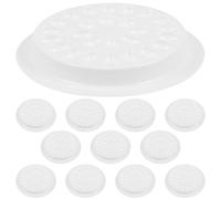 Zerodeko Holder and Mobile Lash Artists Design Use Lash Prevention Salon for 100pcs Portable Adhesive Flower-shaped Eyelash Extension Glue Tray Made of Pvc with Spill