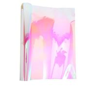 Zerodeko Holographic Iridescent Window Film Self-adhesive Decorative Chameleon Vinyl for Home Office Glass Soft Light Diffusion Easy Application Versatile Use Windows Mirrors Lamps