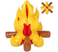 Zerodeko Inflatable Bonfire Prop, Wear-resistant Pvc Campfire Toy, Fake Campfire Decoration for Kids, Camping Party, Indoor/outdoor Use, 17. 71 X 16. 53 Inches, Multi