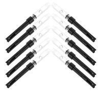 Zerodeko Ink Pen Fountain Converter 10Pcs Plastic Refillable Cartridge Standard Push Piston Suitable for Calligraphy and School Supplies