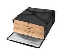 Zerodeko Insulated Pizza Carrier Bag with Zipper Food Warmer Cooler Bag for Takeaway and Catering Spacious Design for Multiple Pizzas Beverages for Picnics and Outdoor Events