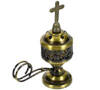 Zerodeko Iron Incense Holder for Aromatherapy and Reading at Home, Relaxing Desktop Censer with Comfortable Hand Feeling, Modern Living Room Decorative Ornament and Incense Burner