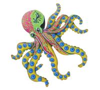 Zerodeko Iron Octopus Wall Hanging Decor Craft Ornaments for Bedroom Living Garden Metal Octopus Wall Art