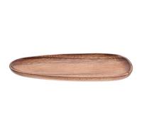Zerodeko Irregular Acacia Wood Serving Tray Rustic Decorative Fruit Platter Multi Functional Household Snack Plate for Parties Home Office Hotel Use