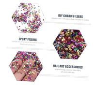 Zerodeko Irregular Crushed Glass Nail Art Charms DIY Manicure Fillers for Resin Casting Handmade Crafts Creative Nail Jewels Chunky Glitter for DIY Baubles