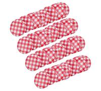 Zerodeko Jam Jar Covers 40pcs Jar Lid Accessories Airtight Seal Stylish Iron Lids for