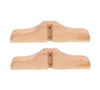 Zerodeko Japanese Folding Screen Bracket Stand 2Pcs Wooden Room Divider Feet Holder for Privacy Panel Stabilizer Home Office Hotel Use