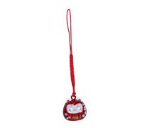Zerodeko Japanese Maneki Neko Keychain with Soothing Water Bell Fortune Cat Charm for Car Keys and Phone Accessories Meticulous Craftsmanship Lucky Omamori Pendant for Wealth and Prosperity