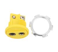 Zerodeko K Type Colour Male Female Socket Wire Panel Thermocouple Connector Plug Adapter for Plastic Material, Yellow and Suitable for Power Generation Chemical