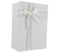 Zerodeko Keepsake Box with Ribbon Bowknot Sturdy Folding Box Protective Packaging Case for Presents Holiday Parties Birthdays and Festive Arrangements