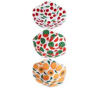 Zerodeko Kitchen Accessories Portable Polyester Cotton 3pcs Heat Resistant Microwave Bowl Holders Insulated Anti-Slip Covers for Ceramic Cups and Mugs for Dining Table Ornament