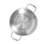 Zerodeko Korean Noodle Pot Stainless Steel Double Handle Small Stockpot for Ramen Soup Boiling Multi-use Portable Cooking Pot