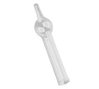 Zerodeko Lab Glass Single Ball Drying Tube Chemistry Air Drying Tube Small Scientific Glassware for Middle and High School Science Experiments