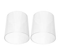 Zerodeko Lantern Installation Replacement Globe for Glass Cylinder Propane 2pcs Lamp, High Temperature Resistant Cover, 4.72x4.33x4.33in, Easy Camping for Outdoor Workspaces