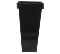 Zerodeko Large Black Plastic Flower Arrangement Bucket Rustic Floor Vase for Wedding Table Decoration and Floral Display in Home Office Flower Shop Balcony