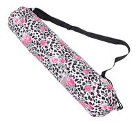 Zerodeko Large Capacity Canvas Yoga Mat Bag with Practical Side Pocket Design and Small Pockets Easy to Carry Printed Yoga Mat Tote Bag and Travel