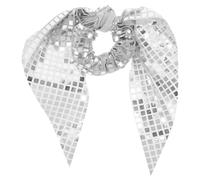 Zerodeko Large Sequin Hair Bows with Elastic Scrunchy Ties for Women and Glitter Ponytail Holders for Bridesmaids and School Cheer Accessories Sparkling Hair Decorations for Various Outfits