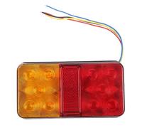 Zerodeko LED Tail Lights for Truck and Trailer with 10 Bright Leds, Plastic Sturdy Marker Lamps to Visibility at Night for Safe Driving and Travel