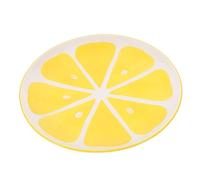 Zerodeko Lemon Ceramic Plate Fruit Platter Decorative Serving Trays Kitchen Supplies for BBQ Hotel Restaurant