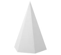 Zerodeko Lightweight Gypsum Geometrical Sketch Sculpture Model for Drawing Shape Teaching Aid and Artistic Practice, Decorative White Geometric Statue for Sketch Learning and Home