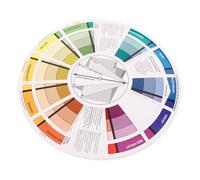 Zerodeko Lightweight Paper Color Wheel for Drawing and Painting Gradient Effects, for Painters and Nail Artists as A Colour Mixing Chart and Colour Learning Tool