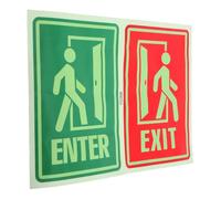 Zerodeko Luminous Exit Sticker Glow in The Dark PVC Wall Sticker Creative Night Glowing Design Removable Emergency Evacuation Sign for Hallways and Living Rooms