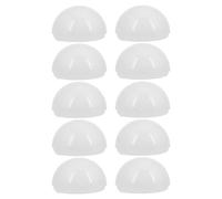 Zerodeko Makeup Mirror Light Shell LED Bulb Cover 10Pcs Hemispherical Plastic Globe Replacement Soft Lighting for Bathroom Vanity and Bedroom