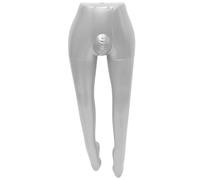 Zerodeko Male Mannequin for Pants Display, Foldable PVC Mannequin Legs with Leak-Proof Technology, for Clothes Shops and Personal Home Use, Silver Lower Body Display Model