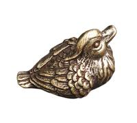 Zerodeko Mandarin Decoration Accessory Brass Tabletop Ornament Vintage Chinese Style with Delicate Artistic Atmosphere and Mood Improvement Feature for Shops and Stress Relief