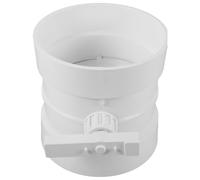 Zerodeko Manual Air Flow Control Valve PVC Adjustable Airflow Preventer White Ventilation System Damper Valve for Residential Use Withstands Harsh Environmental Conditions