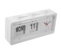 Zerodeko Manual Control Digital Alarm Clock Date Week Time Display for Home Office