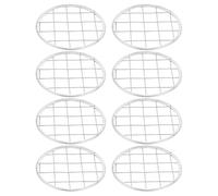Zerodeko Mason Jar Flower Frog Lids Metal Mesh Insert 86Mm Floral Arrangement Grid 8Pcs Set Suitable for Regular Mouth Jars and Vase Displays